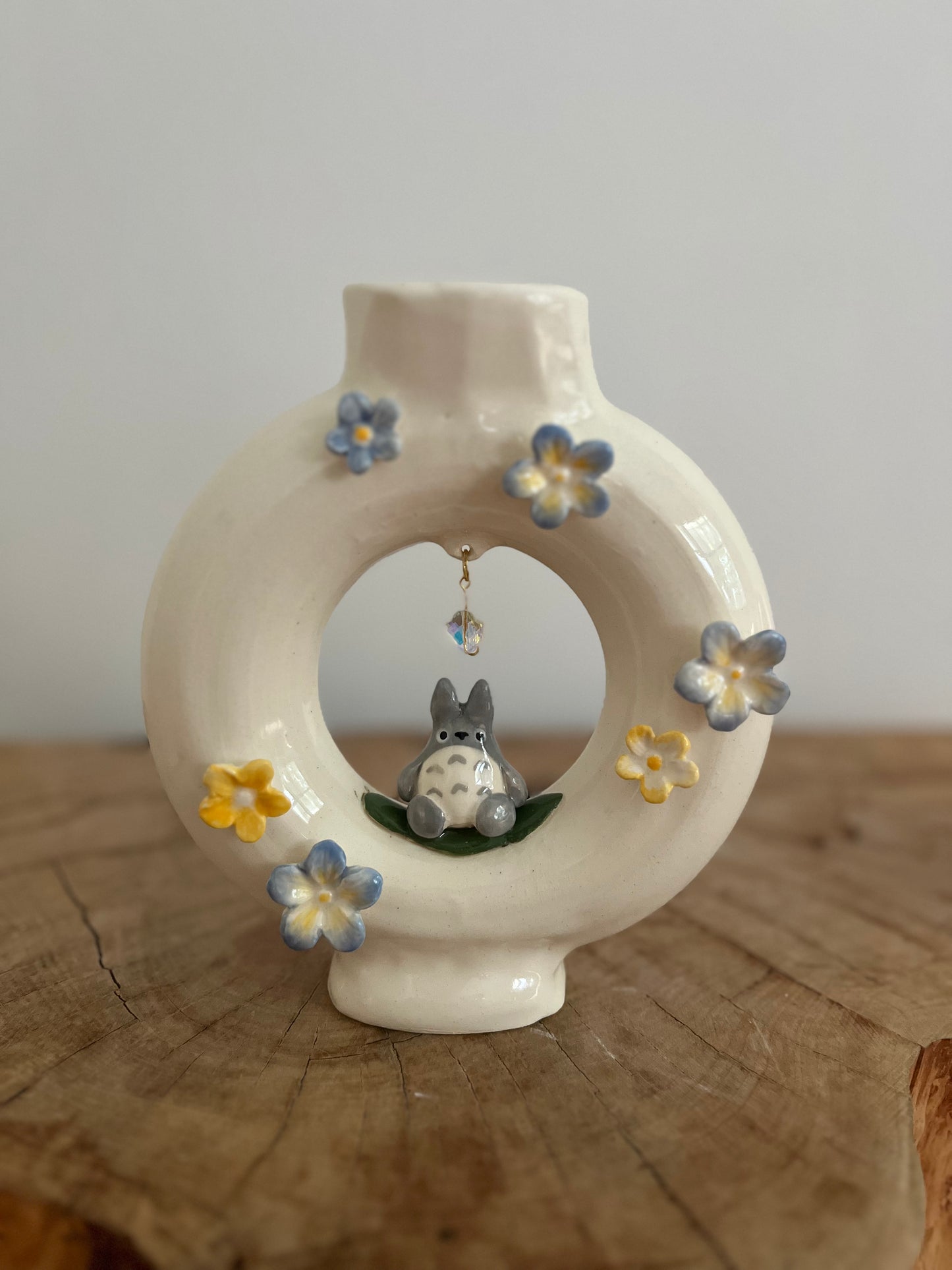 SECONDS Totoro Inspired Circle Vase